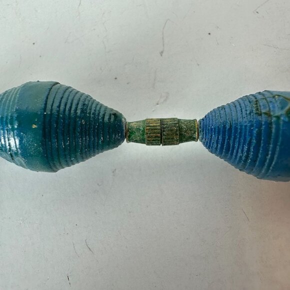 Handmade African Beaded Necklace With Recycled Paper Beads - Picture 4 of 6